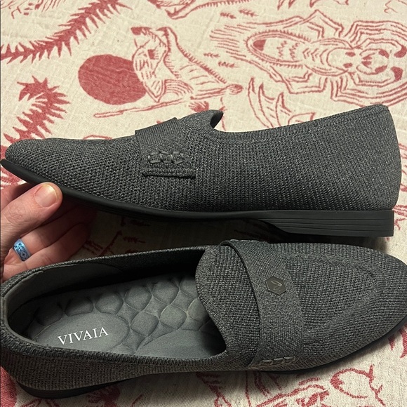 Vivaia Eloise Almond Toe Penny Loafers gray size 40.5 (9-9.5) - Picture 5 of 16